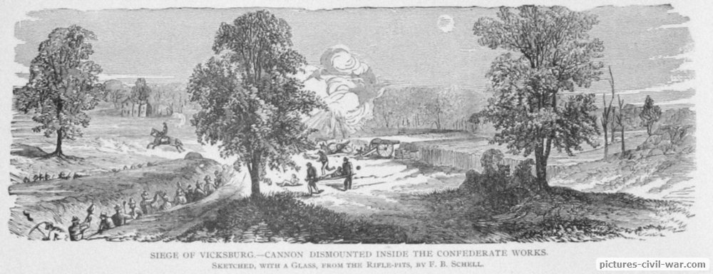 vicksburg seige cannon dismounted