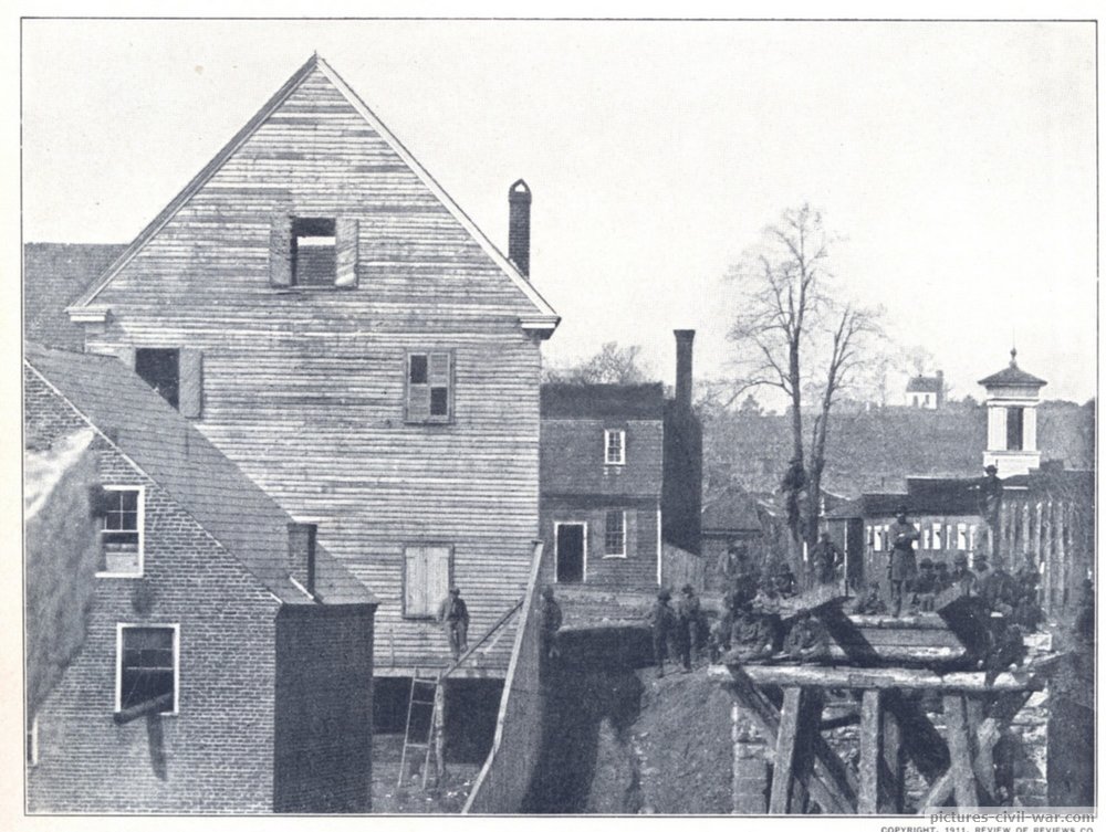 photo history fredericksburg railroad bridge destruction telephoto lens