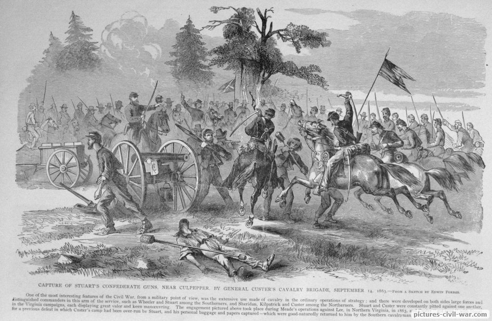 general custer cavalry culpepper guns capture