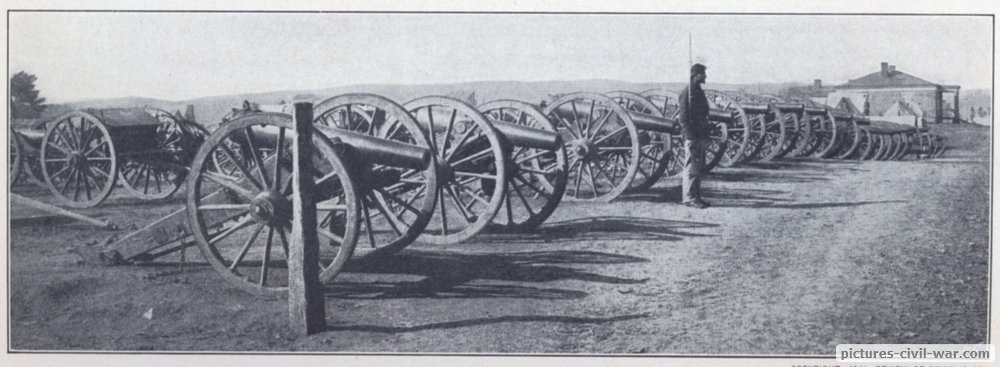confederate guns captured