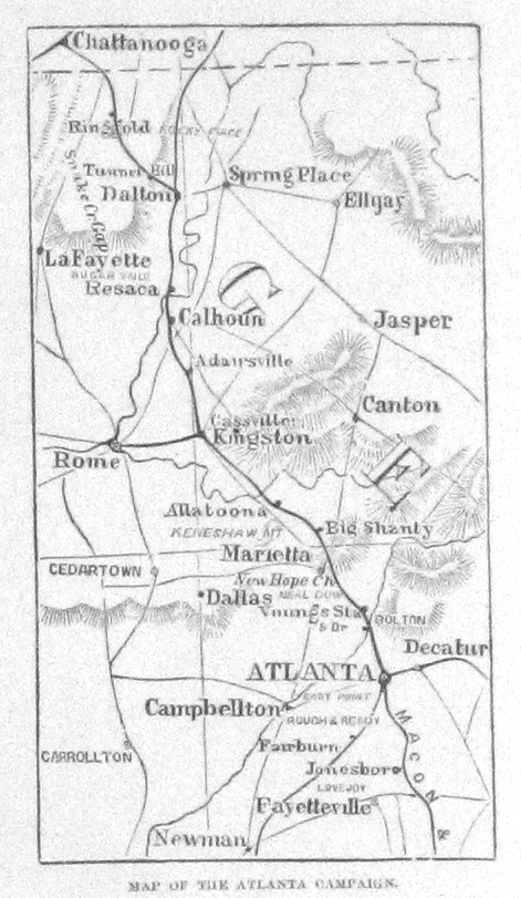 atlanta campaign map