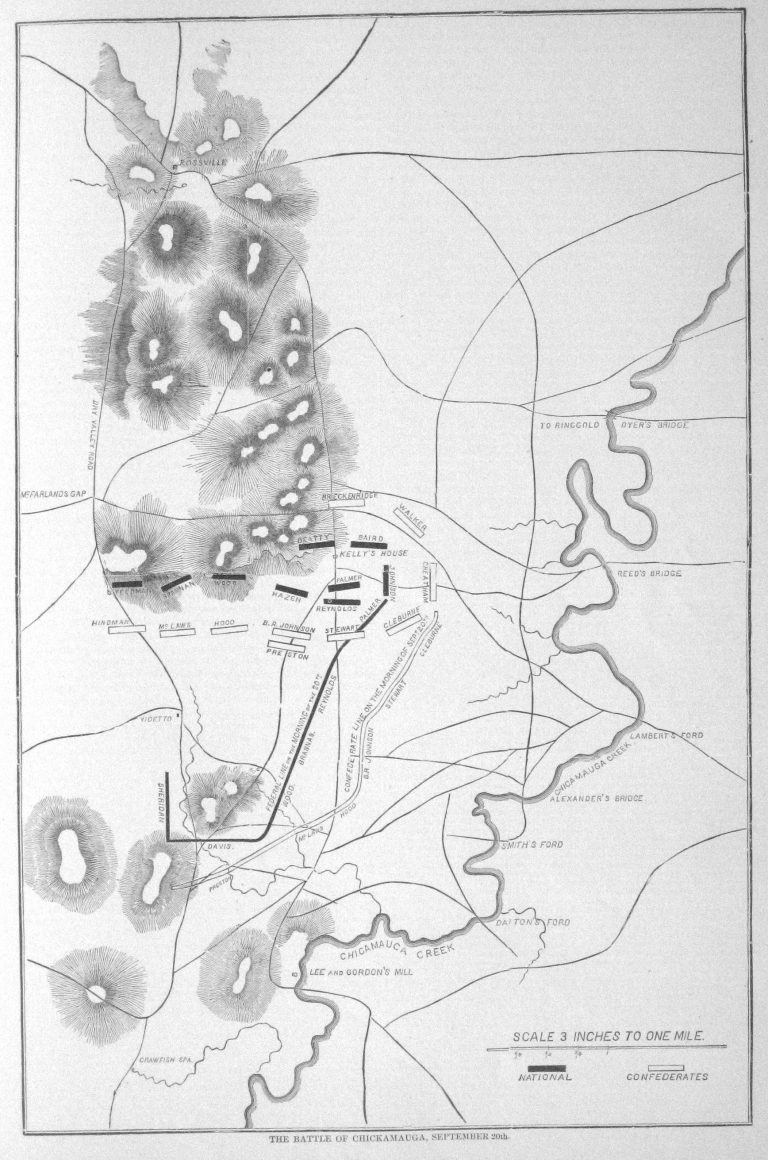 Chickamauga battle map 20th Civil - Chickamauga Battle Map 20th 768x1160