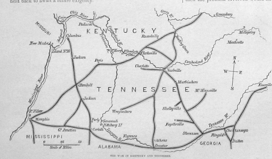 kentucky tennesee war map