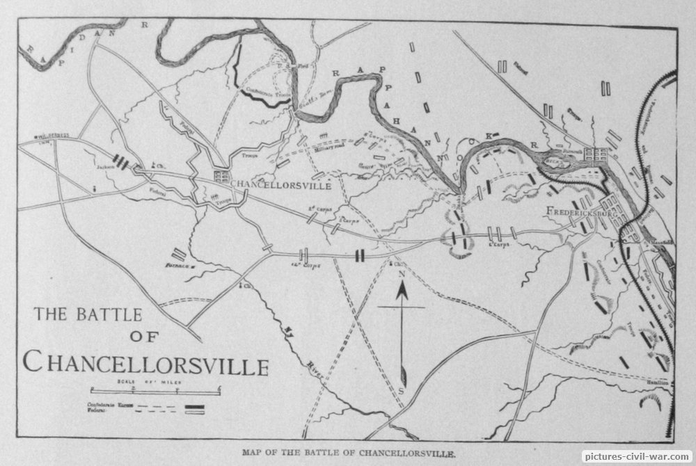 map chancellorsville battle