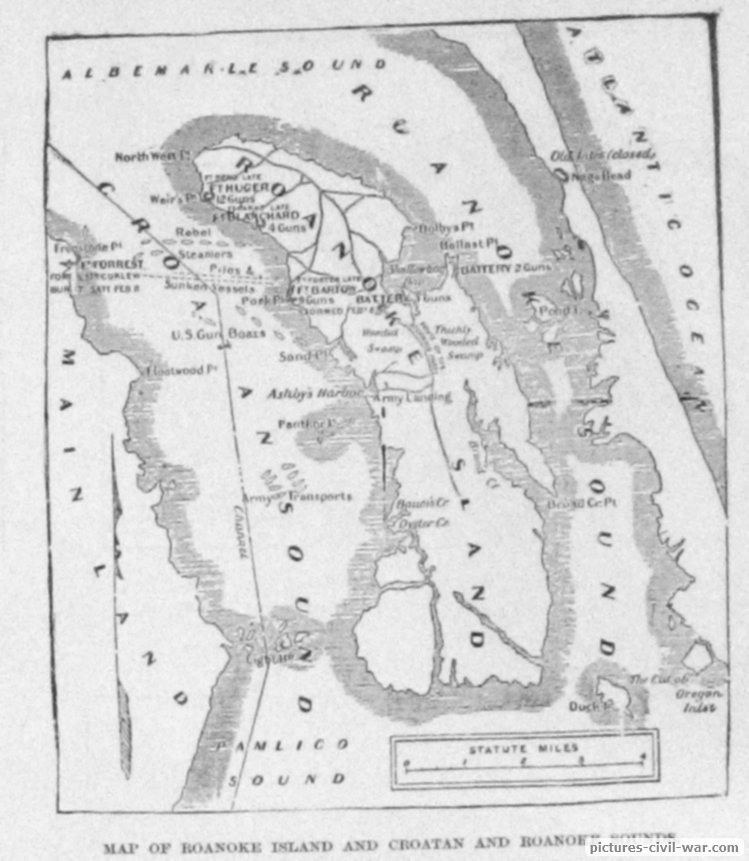 map roanoke island