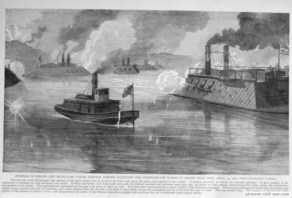 grand gulf admiral porter gunboats ironclads