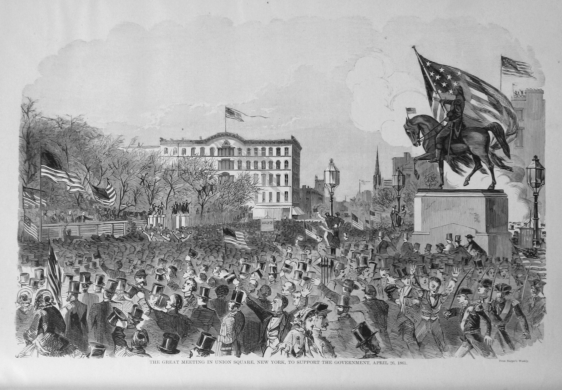 union square new york april 26 1861