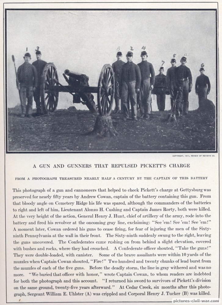 cowan battery gettysburg pickets charge