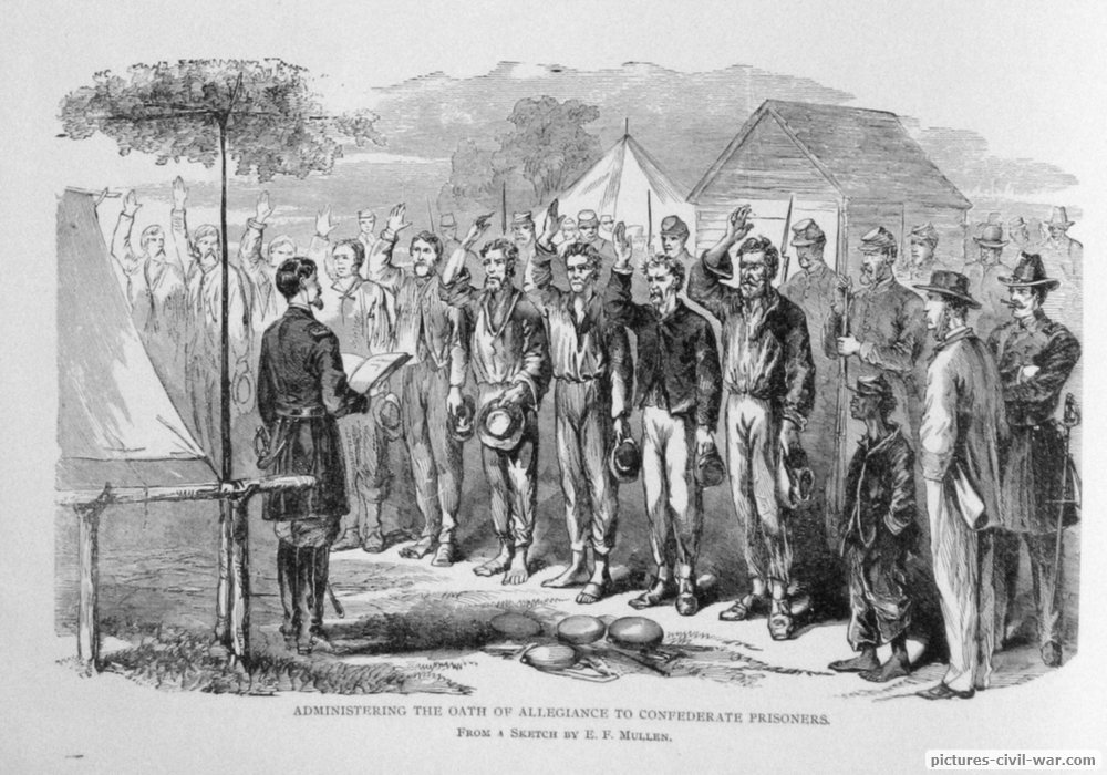 oath allegiance confederate prisoners