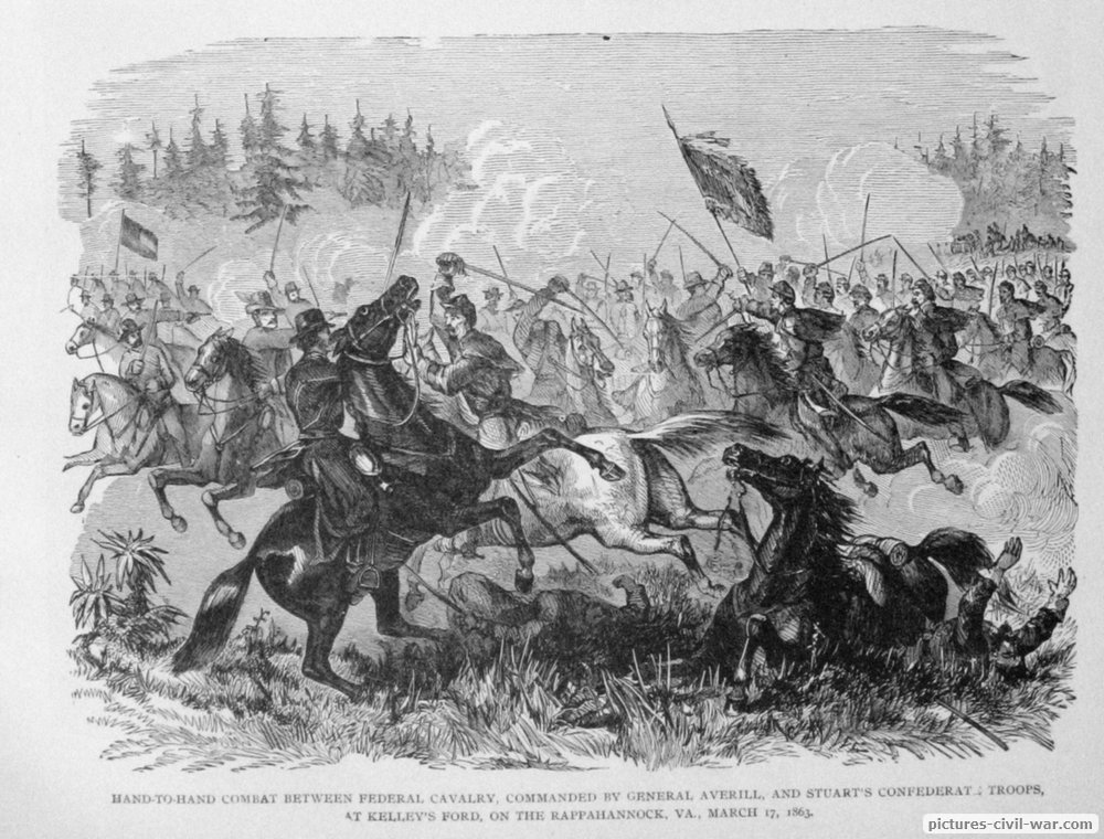 hand to hand cavalry averill stuart kelleys ford rappahannock