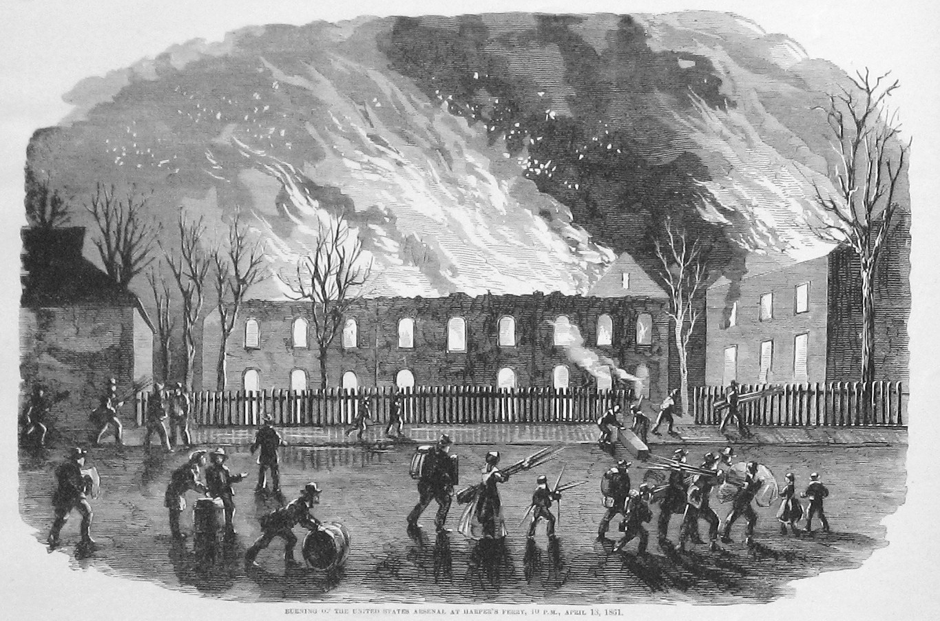 harpers ferry burning april 13 1861