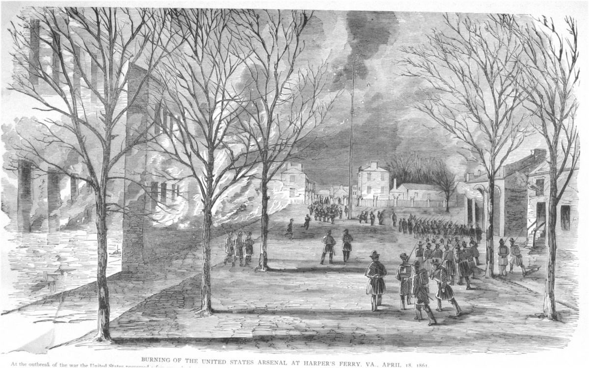 harpers ferry burning