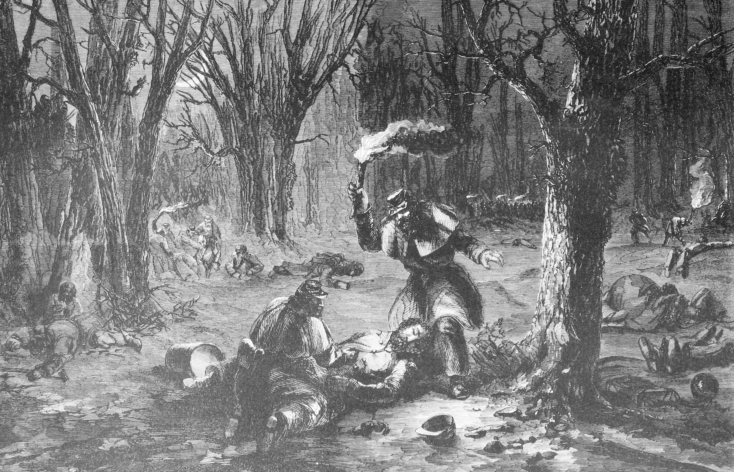 chickahominy searching dead wounded